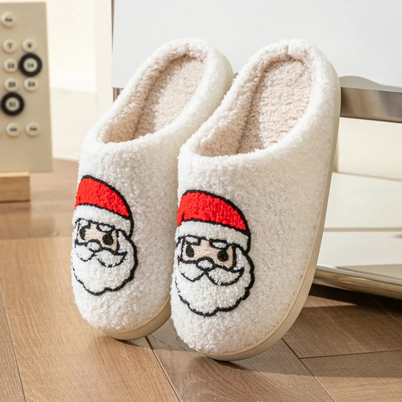 Christmas Plush Fuzzy Slippers