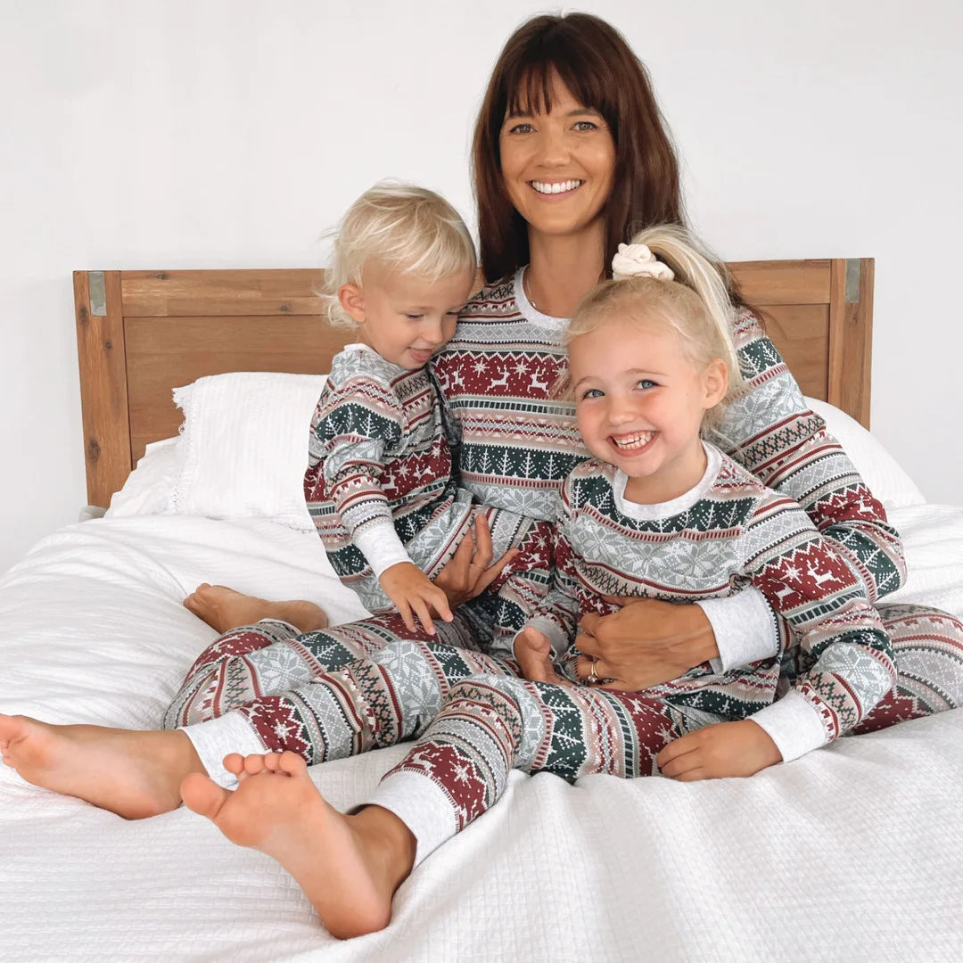 Nordic Reindeer Matching Family Pyjamas