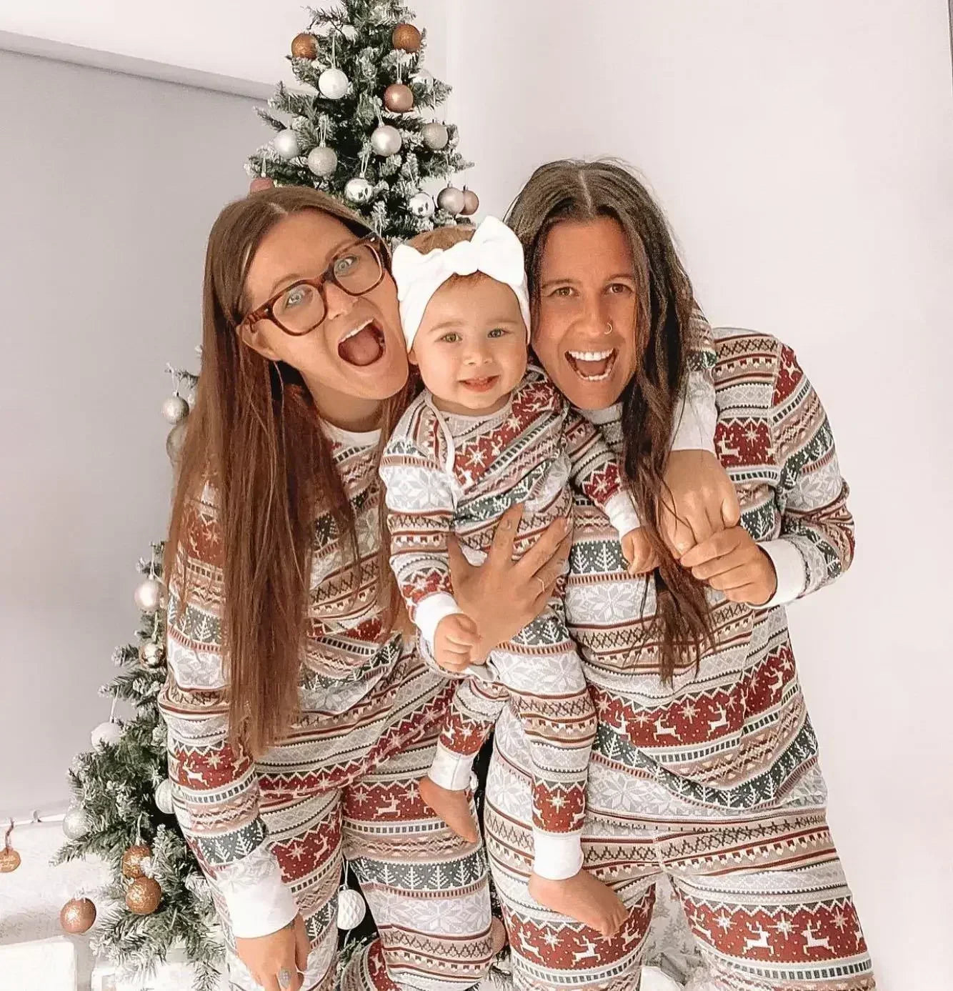 Nordic Reindeer Matching Family Pyjamas