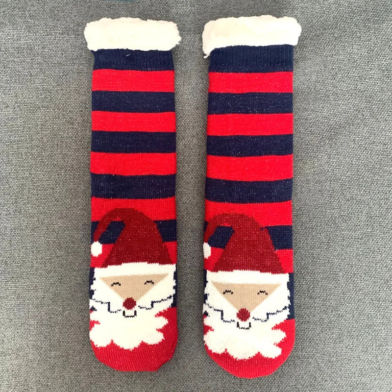 Fluffy Christmas Slipper Socks