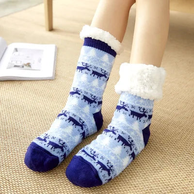Fluffy Christmas Slipper Socks