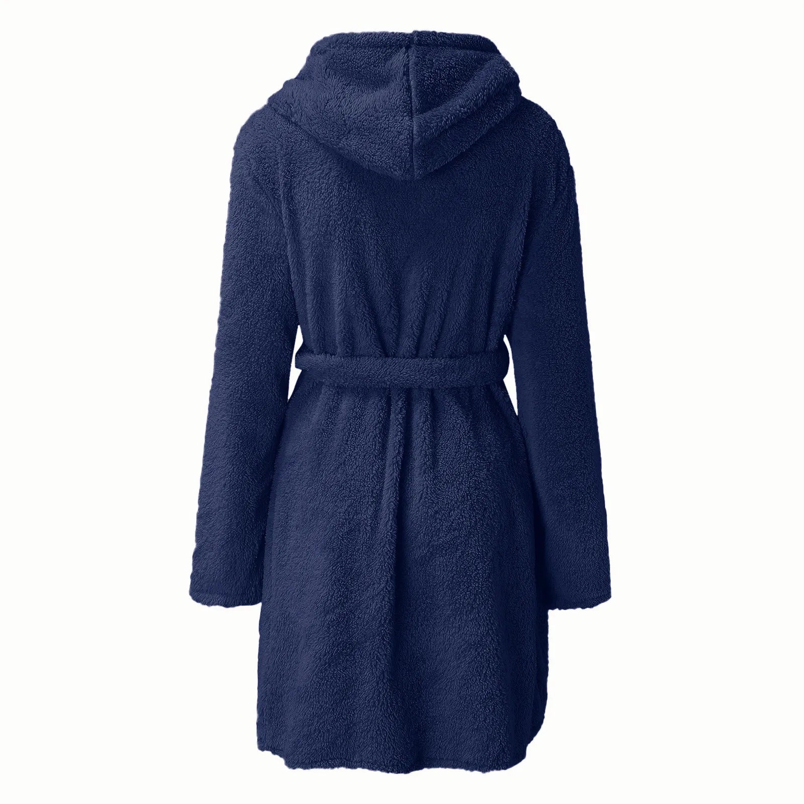 Women’s Fluffy Hooded Bathrobe