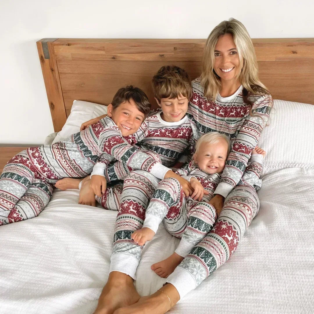 Nordic Reindeer Matching Family Pyjamas