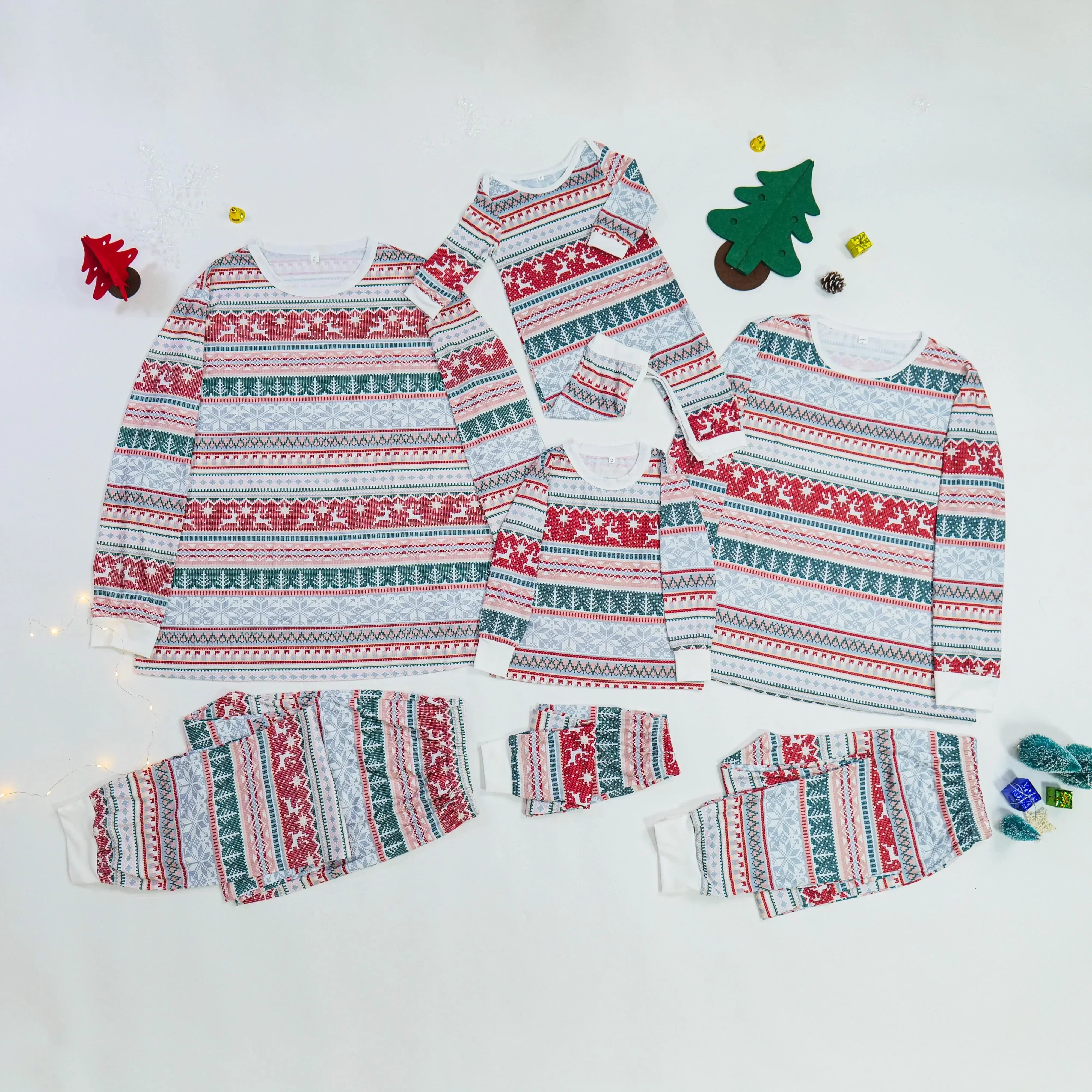 Nordic Reindeer Matching Family Pyjamas